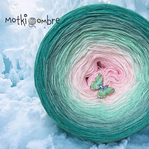 Motek Ombre bawełna/akryl BA 488 (baby rosa/j.róż/pistacja/patyna/opal)
