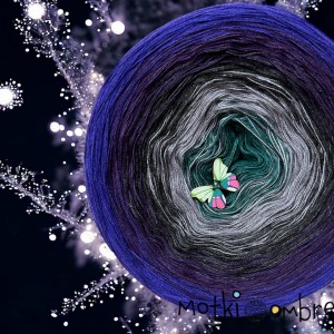 Motek Ombre bawełna/akryl BA 490 (szmaragd/szary/grafit/c.fiolet/ultraviolet)