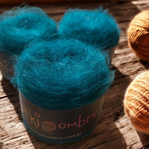 Mohair Fluffy  by Motki Ombre- szmaragd