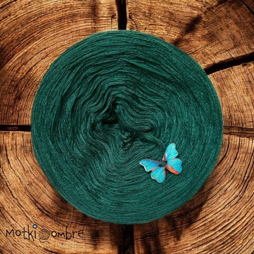 Merino Pure 100 %  butelkowa zieleń 1000m 3 nitki  200g     