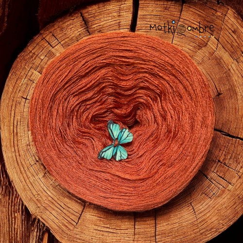 Merino Pure 100 %  koniak 1000m 3 nitki  200g      