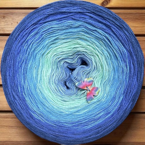 Motek Ombre Cotton 100% C03 (jasny niebieski/pistacja/niebieski/lazur/granat)