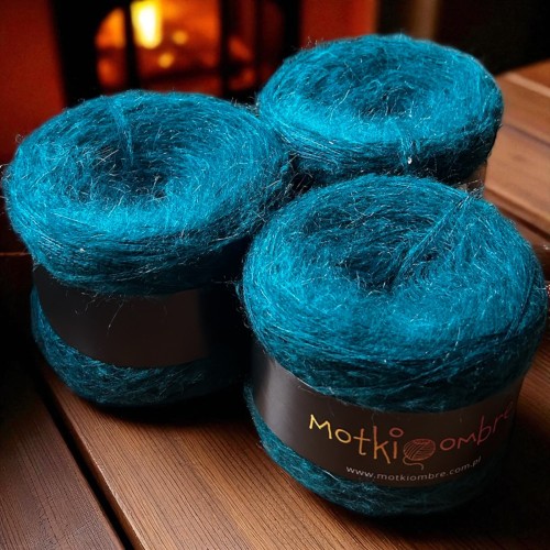 Włóczka na sweter ZS34 merino/akryl+moher SZMARAGD 1200 M 