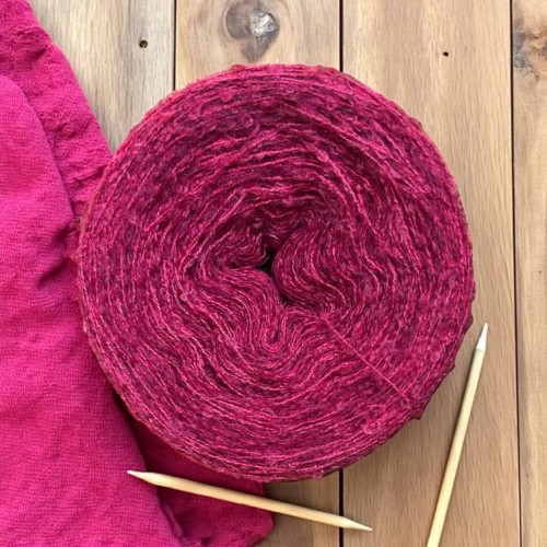 Włóczka boucle 100g fuksja