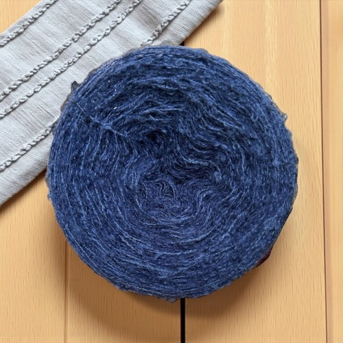 Włóczka boucle 100g granat