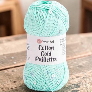 Włóczka Cotton Gold Paillettes kol  7112