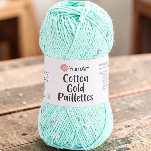 Włóczka Cotton Gold Paillettes kol  7112