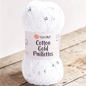 Włóczka Cotton Gold Paillettes kol  7102