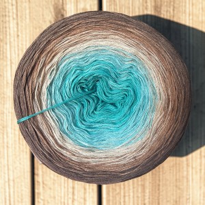 Motek Ombre bawełna/akryl  BA 516 (opał/patyna/ecru/mokka orzech ) 