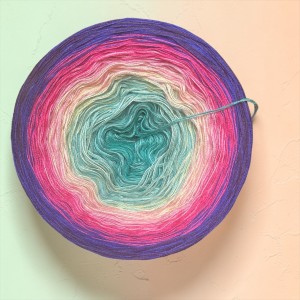 Motek Ombre bawełna/akryl  NP002 ( opał/pajtyna/wanilia/roz/fuksja/ultraviolet/c.fiolet )