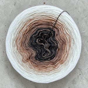 Motek Ombre bawełna/akryl  NP003 (czarny/orzech/mokka/bez/ecru/jasny róż )