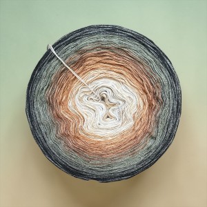 Motek Ombre bawełna/akryl  NP004 (j.szary/bez /mokka/orzecg/khaki/czarny/ 