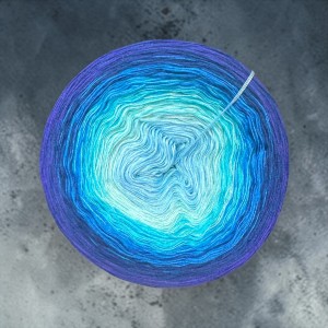 Motek Ombre bawełna/akryl   NP08 ( błękit / pistacja / riviera/niebieski atlantic blue /ultraviolet )