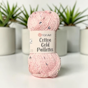 Włóczka Cotton Gold Paillettes kol  7107