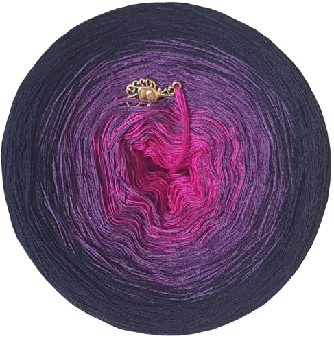 BA 173 ( FUKSJA/CIEMNY FIOLET/ CZARNY )