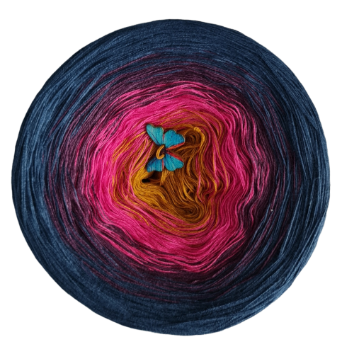 BA 113 (KURKUMA/FUKSJA/CIEMNY FIOLET/PETROL)