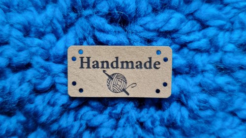 Naszywka HANDMADE kłębek 1 szt taupe 