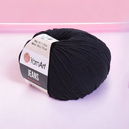 Włóczka Yarn Art JEANS KOL 53-CZARNY