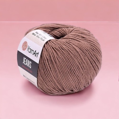 Włóczka Yarn Art JEANS KOL 71- JASNY BRĄZOWY