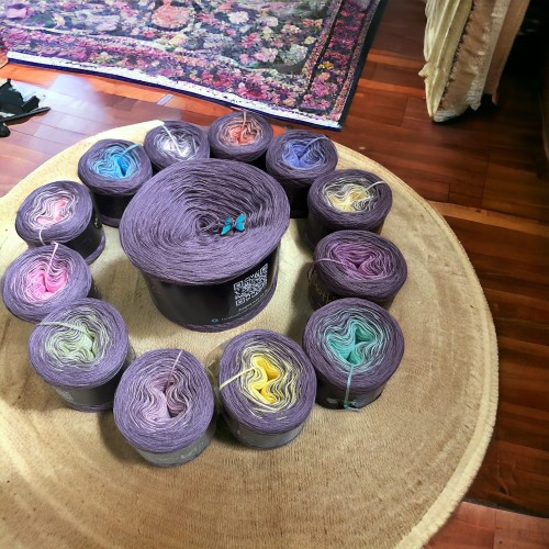 Blanket Set nr 9- Motki Ombre