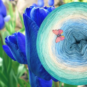 Motek Ombre bawełna/akryl BA 453 (jasny petrol/błękit/ecru/pistacja/opal)