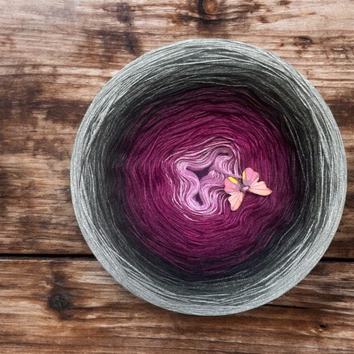 Motek Ombre bawełna/akryl BA 457 (Wrzos/jeżyna/wino/czarny/grafit/szary)