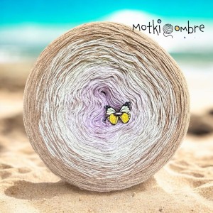 Motek Ombre bawełna/akryl BA 469 (Pudrowy róż/beż/mokka)