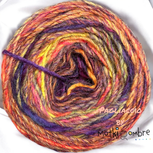 Włóczka Pagliaccio by Motki Ombre " Kocham życie "