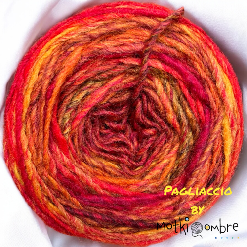 Włóczka Pagliaccio by Motki Ombre " Nagietki"